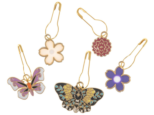 Маркеры для вязания металлические в тубах, 5 дизайнов, 20 туб  в картонном прикассовом стенде. Арт C003.2513221