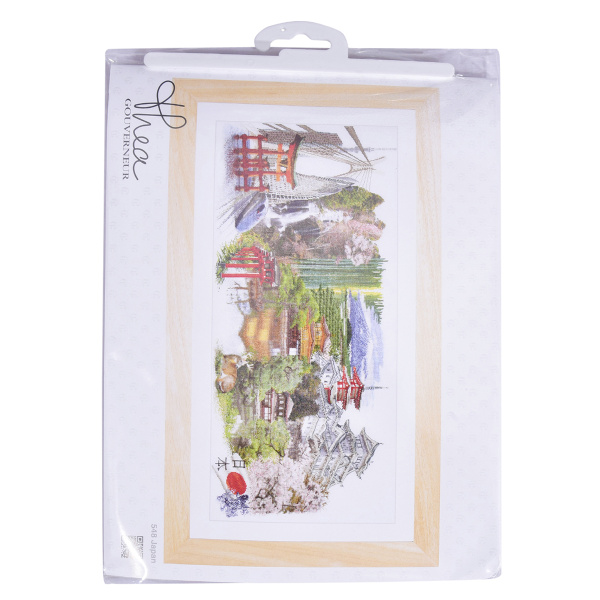 Набор для вышивания "Япония", канва лен 36 ct. Арт 548
