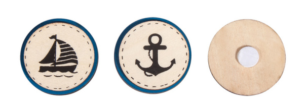 Набор декоративных самоклеющихся дисков  "Кораблик, якорь". Арт 46193000