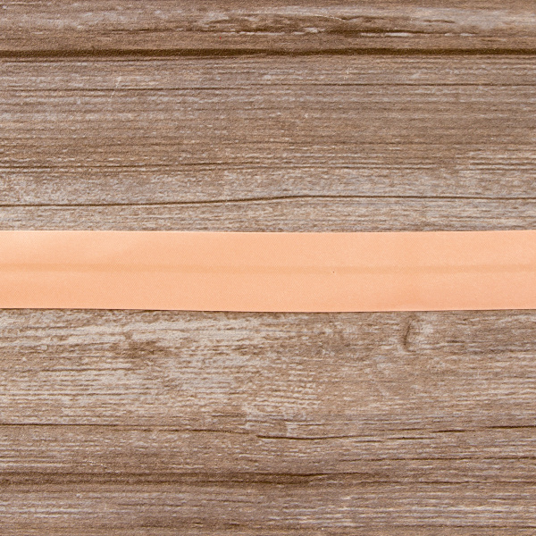 Косая бейка атласная 30 мм, 25 м, цвет 85, бледно-розовый. Арт 6260-30мм-85            