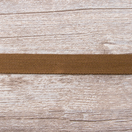 Тесьма киперная хлопковая на блистере SAFISA, 14 мм, 2,5 м , цвет 17, темно-коричневый. Арт P00260C-14мм-17         