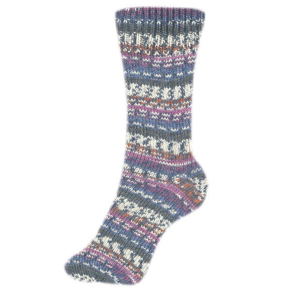 Пряжа Fortissima Socka 4-fach color, 75% шерсть, 25% полиамид, 420 м, 100 г. Арт 90028-2481