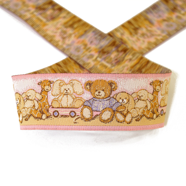 Лента жаккардовая SAFISA, 33 мм, 15 м, цвет 01. Арт 9243-33мм-01