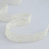 Вышивка на тюле, 19 мм, цвет экрю. Арт I643/02