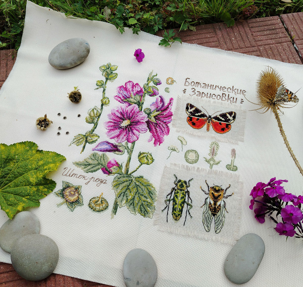 Набор для вышивания "Ботаника. Шток-роза". Арт 03.015.21