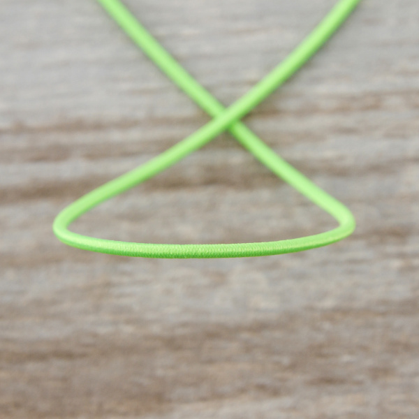 Резинка шляпная SAFISA, 1,5 мм, 25 м, цвет 203 неоновый салатовый. Арт 4730-1,5мм-203