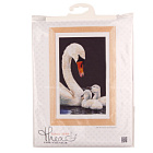 Набор для вышивания "Лебедь", канва аида (черная) 16 ct. Арт 606.05