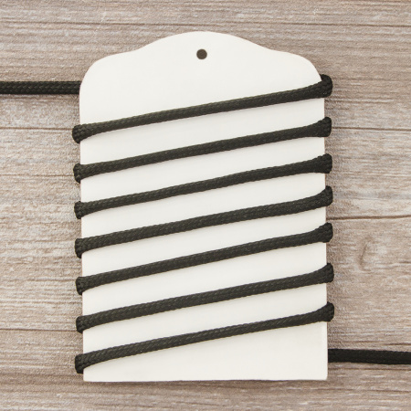 Шнур плетеный SPIRAL ( SAFISA), 4 мм, 25 м, цвет черный. Арт 25281-4-01