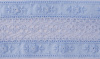 Шитьё с мерсеризованным кружевом, 50 мм, цвет светло-голубой. Арт T116/19      