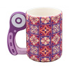 Кружка с ручкой и рисунком "Узоры". Арт N4371.7