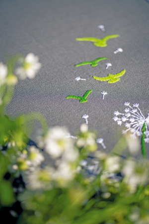 Набор для вышивания дорожки "Цветочный пух" . Арт PN-0196567