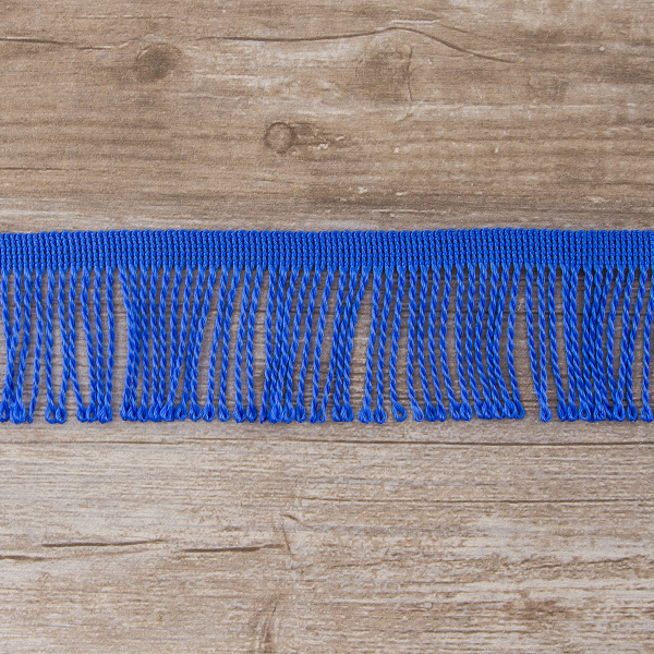 Бахрома витая, 60 мм, цвет васильковый. Арт PP-60 col.503