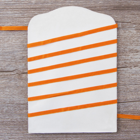 Лента для вышивания SAFISA на блистере, 4 мм, 5 м, цвет 61, ярко-оранжевый. Арт P111-4мм-61             