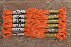 Мулине COSMO однотонный цвет  443       . Арт 25-6/443       