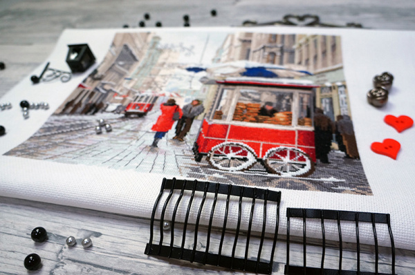 Набор для вышивания "Зима в городе" . Арт 02.012.04