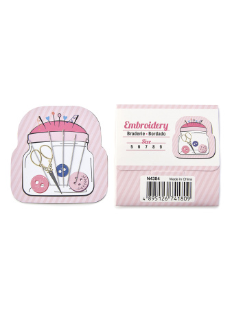 Игольница магнитная "Nifty Needles" с иглами для разных техник, 40 шт. в прикассовом стенде. Арт N4384