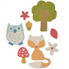 Набор ножей для вырубки Sizzix® Thinlits™ Die Set 12PK Woodland by My Life Handmade . Арт 661235