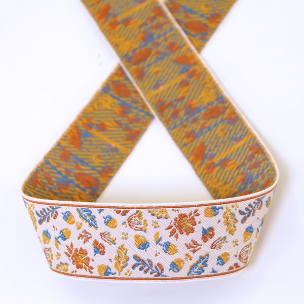 Лента из тканого жаккарда SAFISA, 25 мм, 15 м, цвет 02. Арт 9258-25мм-02