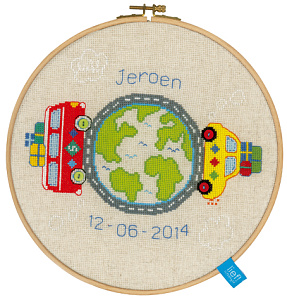 Набор для вышивания с пяльцами "Вокруг света". Арт PN-0150390