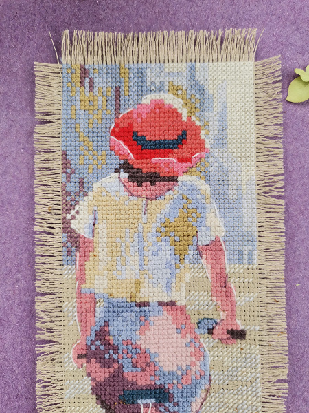 Набор для вышивания "Леди на велосипеде". Арт 21.003.15