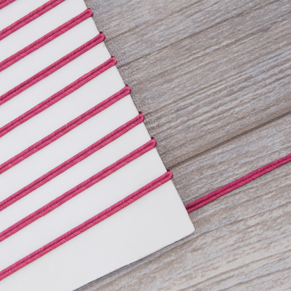 Шнур-сутаж PEGA, цвет фуксии, 3 мм. Арт 841113909A7401