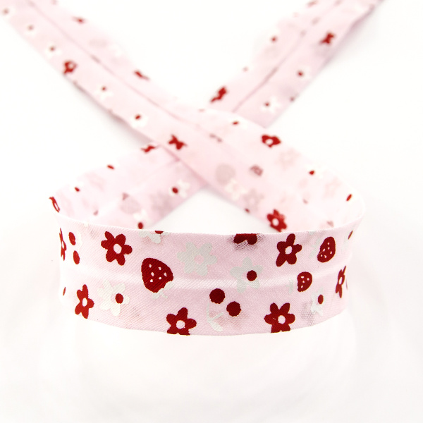 Косая бейка с рисунком SAFISA, арт.6444, 20 мм, 20 м, цвет 05. Арт 6444-20мм-05            