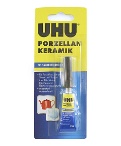 Клей для фарфора/керамики секундный UHU Porzellan, 3 г