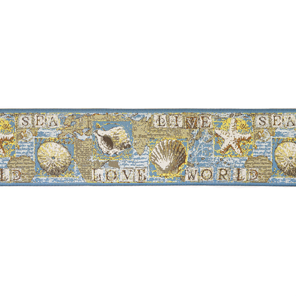 Лента жаккард SAFISA, 50 мм, 15 м, цвет 01. Арт 9216-50мм-01