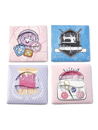 Игольница магнитная "Nifty Needles" с иглами для разных техник, 40 шт. в прикассовом стенде. Арт N4384