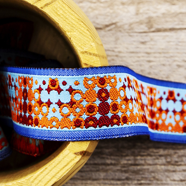 Лента жаккард SAFISA, 25 мм, 15 м, цвет 01. Арт 9105-25мм-01