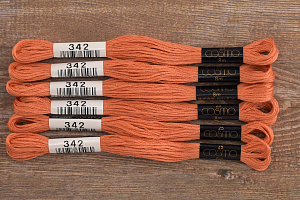 Мулине COSMO однотонный цвет  342       . Арт 25-6/342       