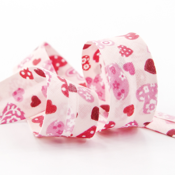 Косая бейка с рисунком SAFISA арт. 6528, 20 мм, 20 м, цвет 05. Арт 6530-20мм-05