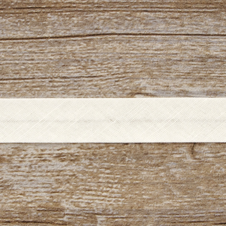 Косая бейка хлопок/лён, 20 мм, 20 м, цвет 56, кремовый. Арт 6602-20мм-56