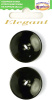 Пуговицы ELEGANT. Арт 14612-28-BLACK/2
