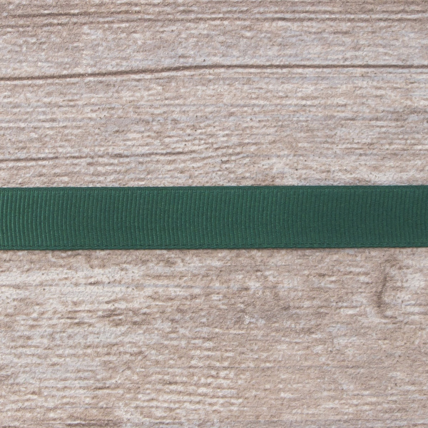 Лента репсовая SAFISA мини-рулон, 15 мм, 3,5 м, цвет 43, цвет зеленый-темный. Арт P00350W-15мм-43         