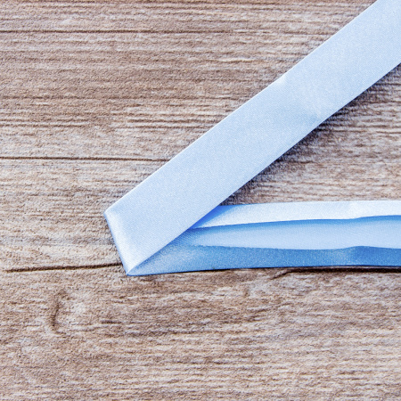 Косая бейка атласная  на блистере SAFISA, 20 мм, 2,5 м, цвет 04, светло-голубой. Арт P06260-20мм-04          