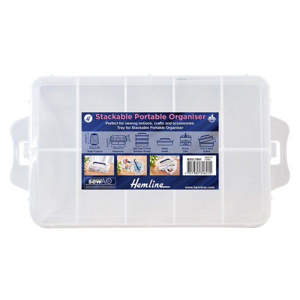 Лоток - органайзер для швейных принадлежностей, 10 отделений, 25 х 16 х 7 см. Арт M3021.TRAY