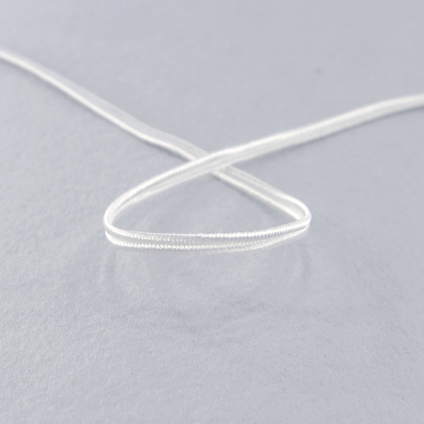 Шнур-сутаж PEGA, белый, 3 мм. Арт 841113909B1101          