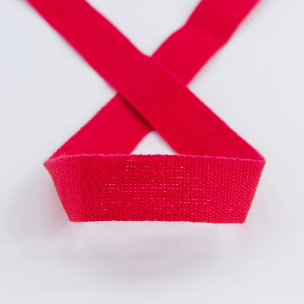 Тесьма киперная хлопковая на блистере SAFISA, 14 мм, 2,5 м , цвет 14, красный. Арт P00260C-14мм-14         