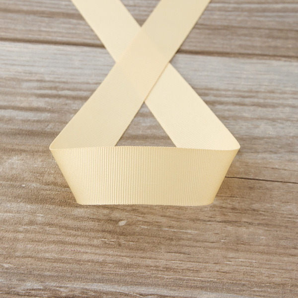 Лента репсовая SAFISA, 25 мм, 25 м, цвет 21 персиковый айвори. Арт 350-25мм-21