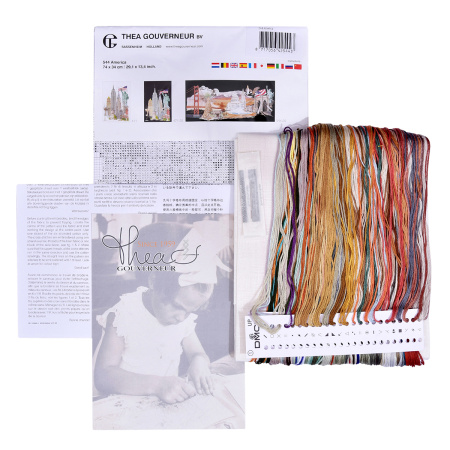 Набор для вышивания "Америка", канва лен 36 ct . Арт 544