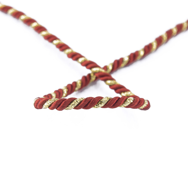 Шнур витой PEGA, красный, 4 мм. Арт 845211940DA730          