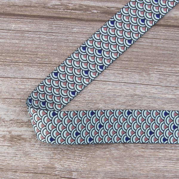 Тесьма ременная декоративная, 30 мм, цвет ментоловый, 10 м. Арт 35136-30мм-01