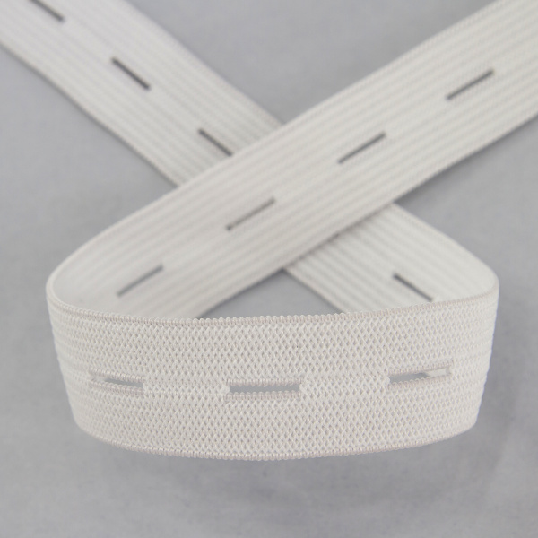 Резинка перфорированная, 18 мм, цвет белый. Арт 854128212P1101          