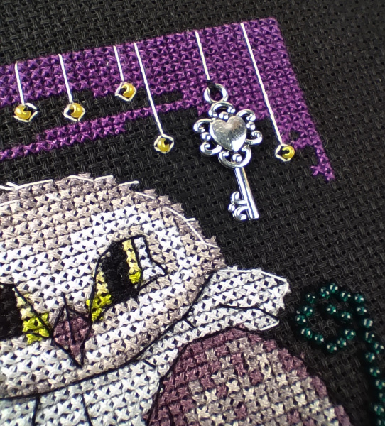 Набор для вышивания  "Ночная птица". Арт 13.003.48