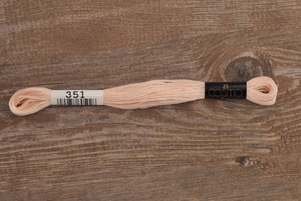 Мулине COSMO однотонный цвет  351       . Арт 25-6/351       