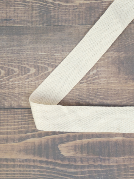 Тесьма киперная SAFISA, 25 мм, 25 м, цвет 21, бежевый. Арт 0270-25мм-21