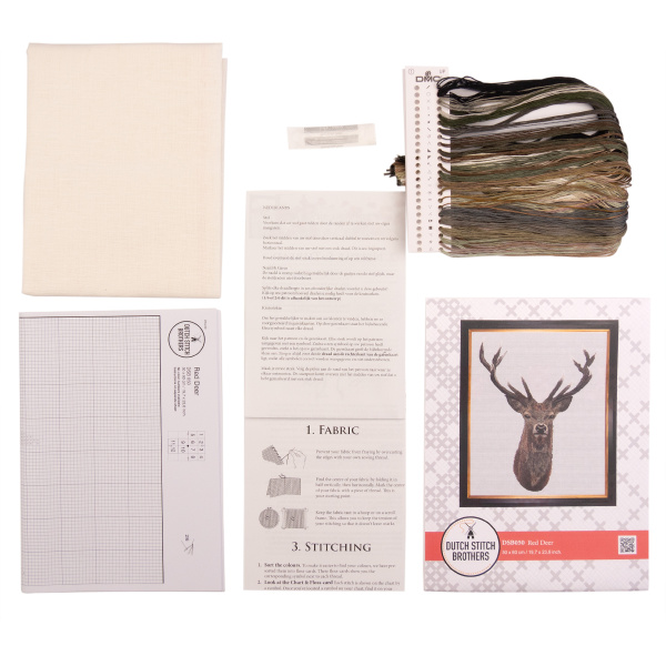 Набор для вышивания "Олень", канва лён 32 ct. Арт DSB050