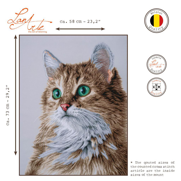 Набор для вышивания "The purrfect stare" . Арт PN-0203542