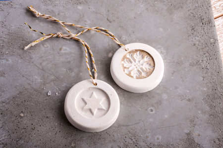 Форма для заливки из натурального каучука "Снежинка и звезда". Арт 34334000